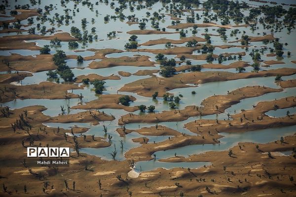 تصاویر هوایی از مناطق سیل زده استان خوزستان