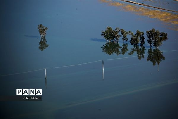 تصاویر هوایی از مناطق سیل زده استان خوزستان