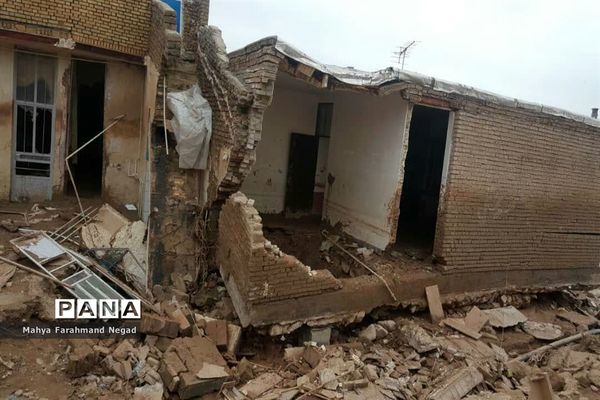 منازل تخریب‌شده در سیل پلدختر استان لرستان