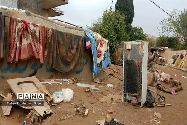 منازل تخریب‌شده در سیل پلدختر استان لرستان