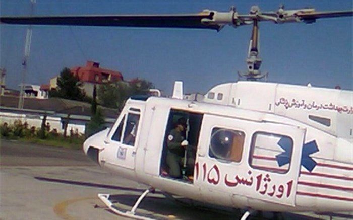 انتقال ۱۲۶۴ نفر با بالگرد اوژانس هوایی در استان‌های سیل‌زده