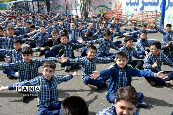 زنگ سیل مهربانی در مدرسه شاهد علی اصغر شهریار