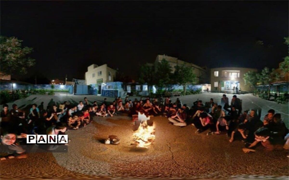 اردوی شبی در مدرسه در دبیرستان شهید رمضانخانی