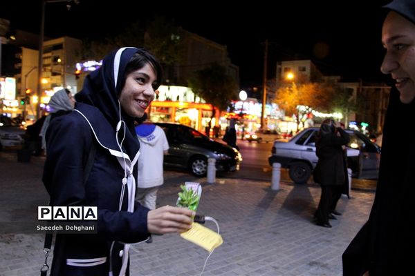 جشن و سرور مردم شیراز در شب میلاد حضرت مهدی (عج)