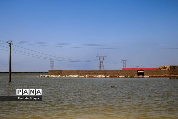 آب گرفتگی مسیراهواز_آبادان و ماهیگیری مردم از تالابها