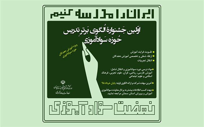 جشنواره الگوی برتر تدریس حوزه سوادآموزی