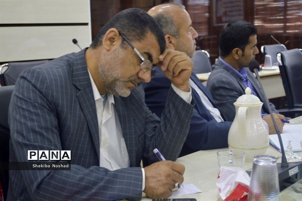 جلسه تعامل و هماهنگی سازمان بسیج فرهنگیان سپاه امام صادق (ع) استان بوشهر