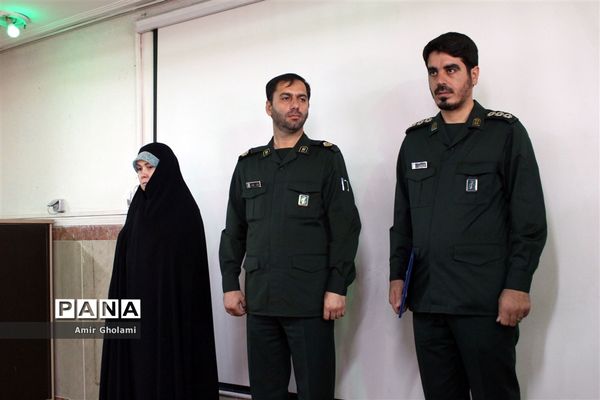 برگزاری مراسم تکریم و معارفه فرماندهان حوزه مقاومت بسیج دانش‌آموزی و فرهنگیان چهاردانگه