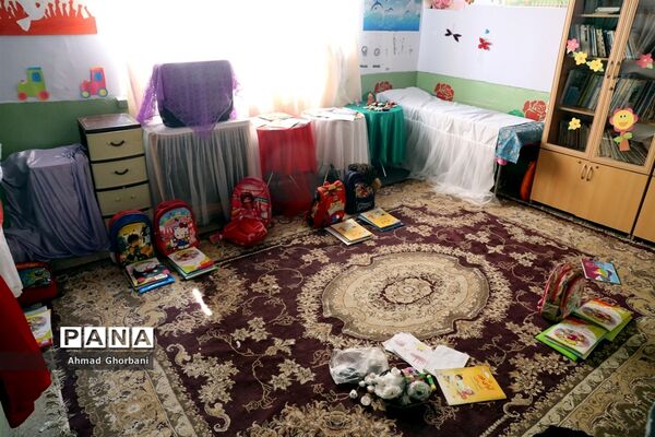«اتاق بازی» و «اتاق قصه» مدرسه رضوی روستای سنگتراشان ساری