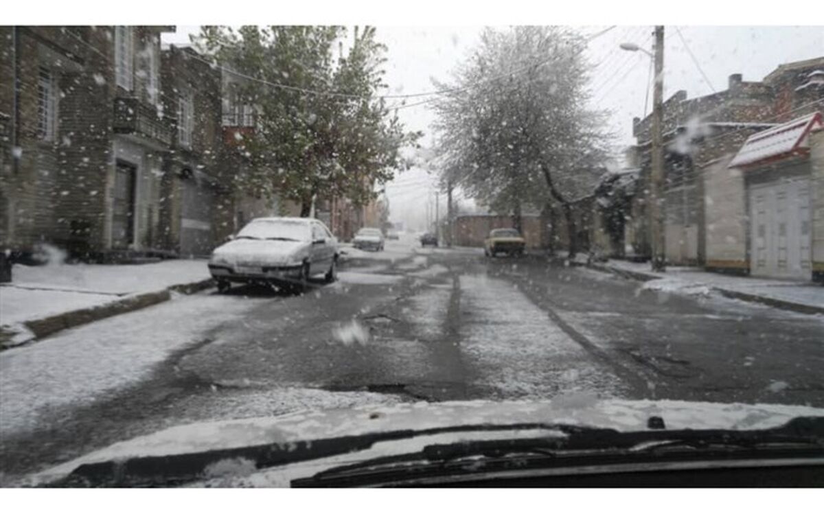 برف اردیبهشتی در محورهای پنج استان کشور