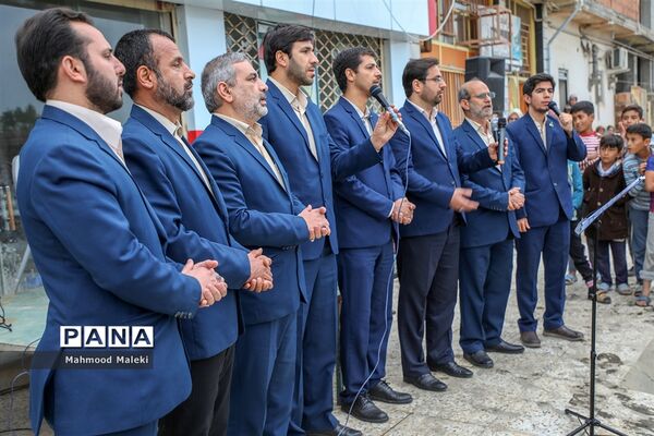 اجرای برنامه‌های شاد و معنوی در مناطق سیل زده «آق‌قلا»