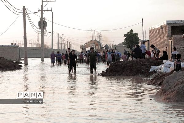خوزستان محاصره در سیل