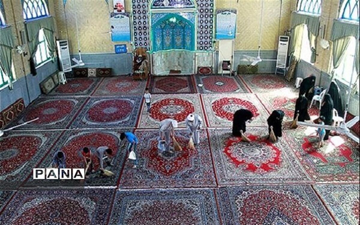 غبارروبی ۱۲۰۰ مسجد و اماکن مذهبی خراسان شمالی آغاز شد