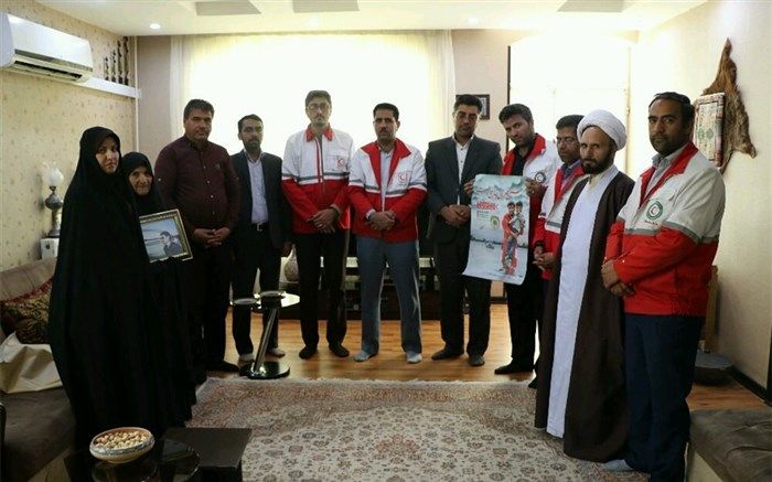 دیدار با خانواده شهید ملی بمناسبت هفته هلال احمر