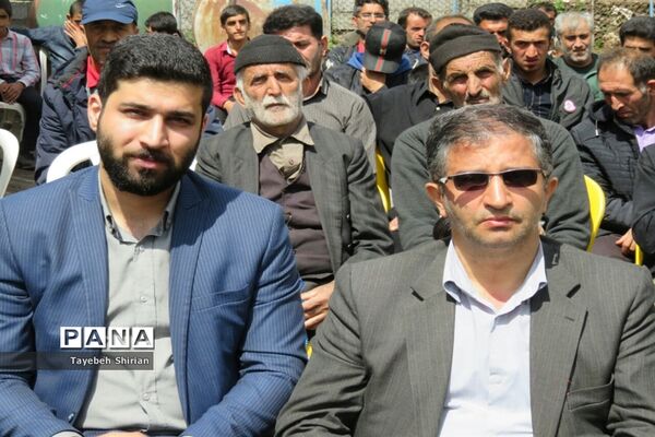 آیین کلنگ‌زنی دبستان مشارکتی داریوش کمالی در روستای یازن رامسر