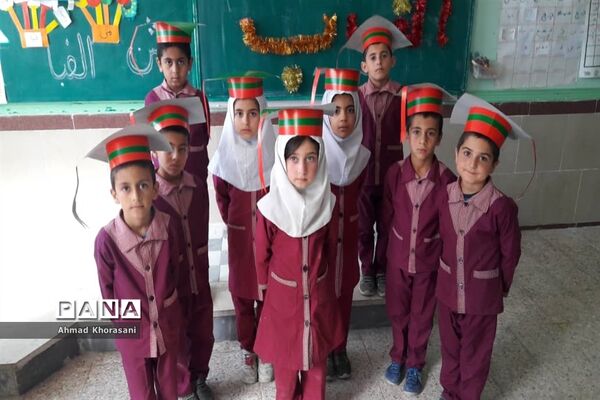 جشن الفبای دانش‌آموزان کلاس اولی در لالی