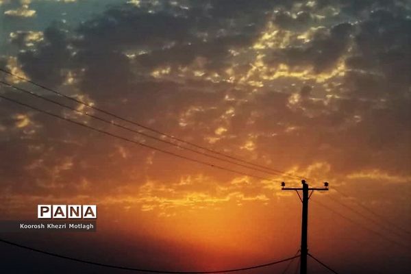 آسمان سرخ کازرون