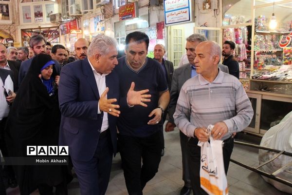 بازدید مدیران ارشد بیمه کشور و  نماینده مردم تبریز،  اسکو و آذرشهر از بازار تبریز