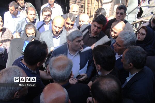بازدید مدیران ارشد بیمه کشور و  نماینده مردم تبریز،  اسکو و آذرشهر از بازار تبریز