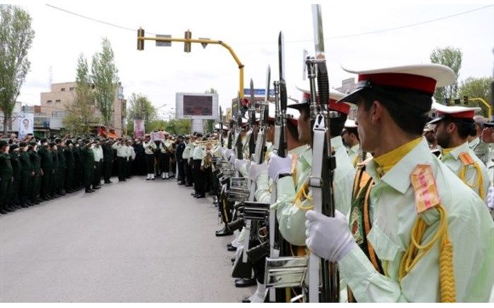 پیکر شهید نیروی انتظامی در اردبیل تشییع شد