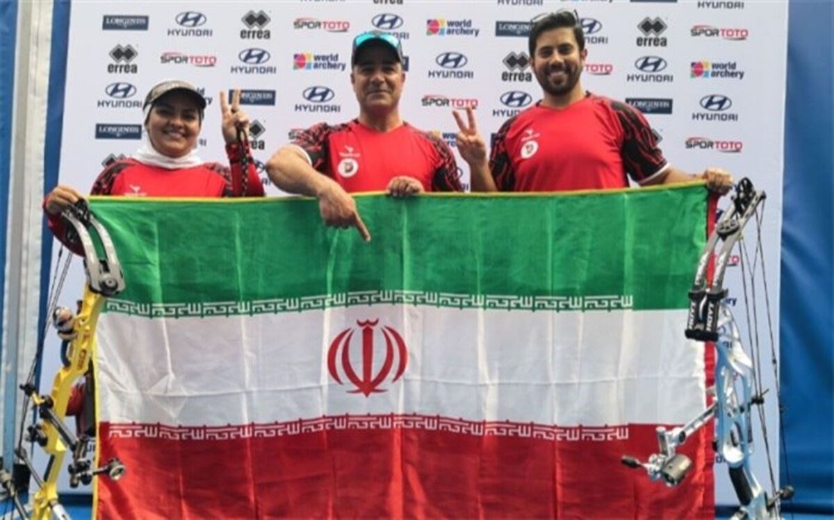 کاپ جهانی تیراندازی با کمان؛ میکس کامپوند ایران به مدال برنز رسید