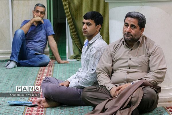 مراسم سخرانی حجت اسلام علیرضا تراشیون در مسجد حضرت زینب جزیره کیش