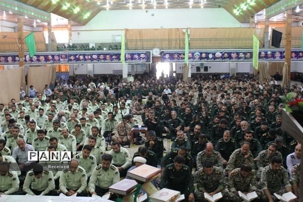 صبحگاه مشترک قرآنی نیروهای مسلح مازندران