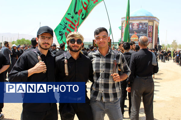 عزاداری تاسوعای حسینی در شهر درق 