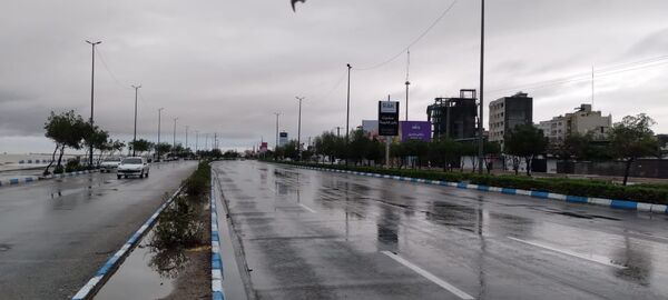 باران، چهره بندرعباس را تازه کرد