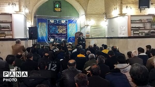 عزاداری مردم نیشابور برای شهادت رهبر عزیز انقلاب اسلامی 