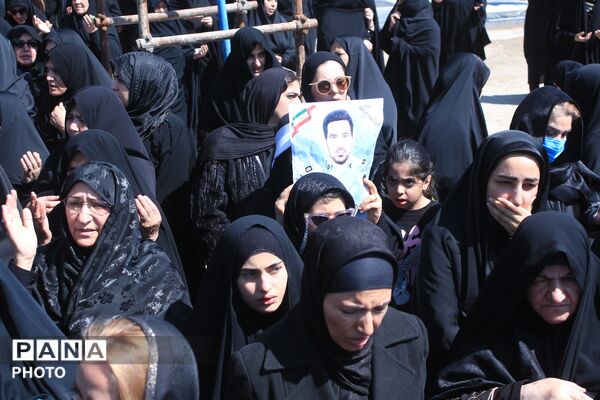 تشییع پیکر شهید سرگرد «جواد عبدی» در حملات آمریکایی - صهیونی