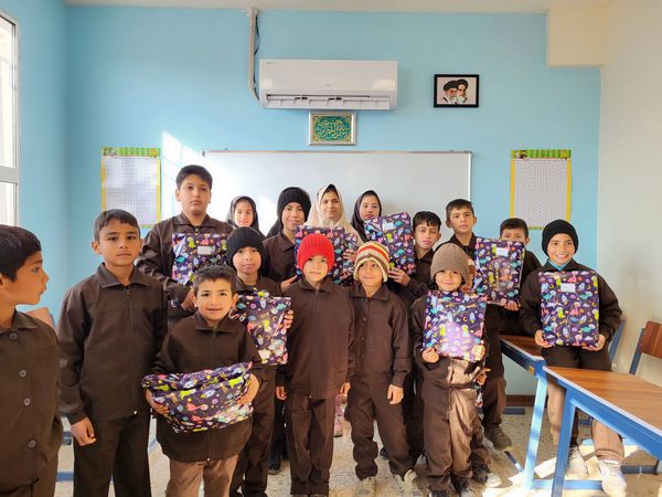افتتاحیه نخستین مدرسه طرح حذف مدارس سنگی روستای طاهرآباد شهرستان مرزی کلات