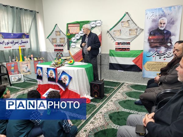 بزرگداشت حماسه ۹ دی در مدرسه نور ایمان منطقه پردیس 