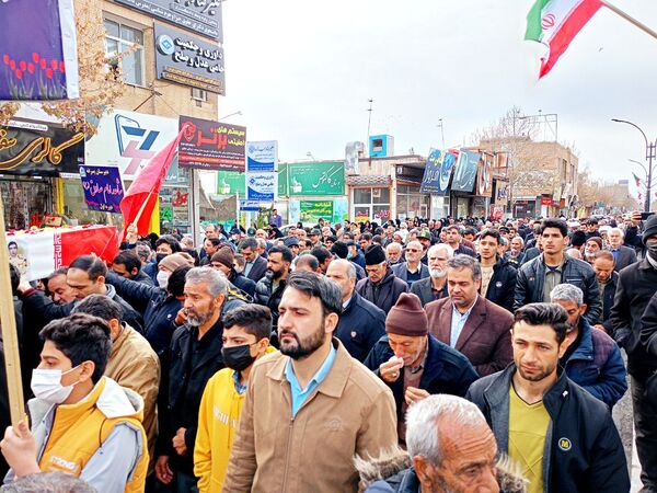 تشییع با شکوه شهید جوادحسن زاده شهید مرزبانی فراجا