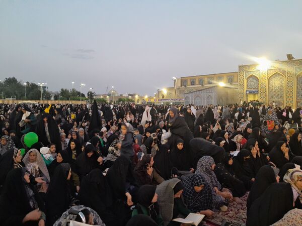 شب میلاد امام هشتم شعیان در حرم مطهر رضوی