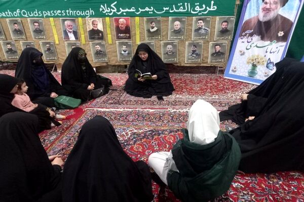 برگزاری مراسم یادبود شهید سید حسن نصرالله در مصلی قیامدشت ری یک