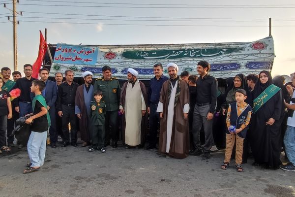 برپایی موکب نهادهای اداره آموزش و پرورش در شیروان