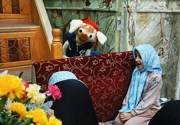 نخودی نوراوی اعتکاف می‌شود
