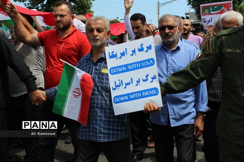 راهپیمایی روز قدس در قائم‌شهر