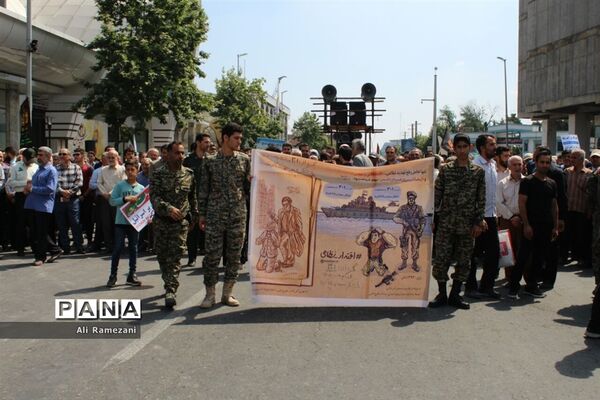 راهپیمایی روز قدس در قائم‌شهر