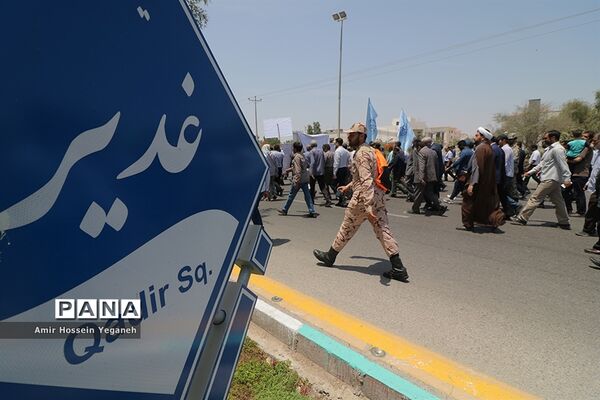 راهپیمایی روز قدس در جزیره کیش