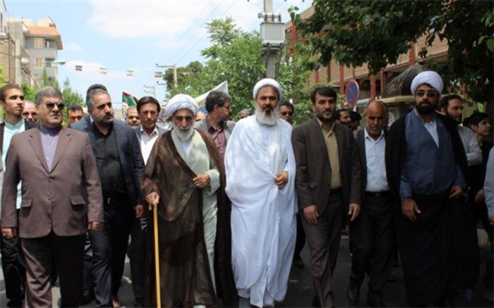 حضور پرشور مردم ولایتمداراسلامشهر درراهپیمایی روز جهانی قدس