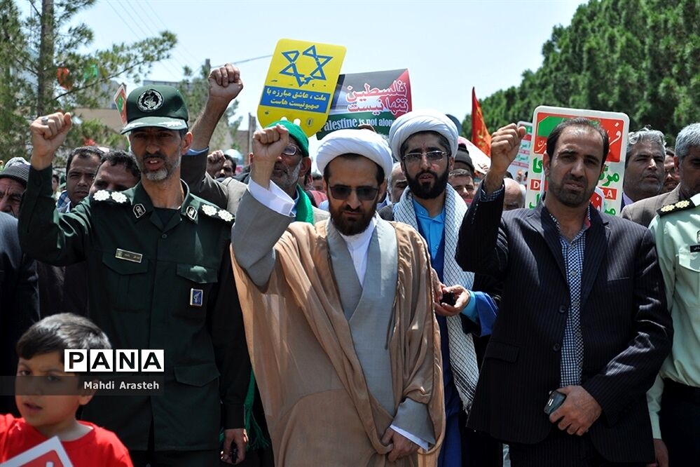 راهپیمایی روزجهانی قدس درشهرستان خوسف خراسان جنوبی