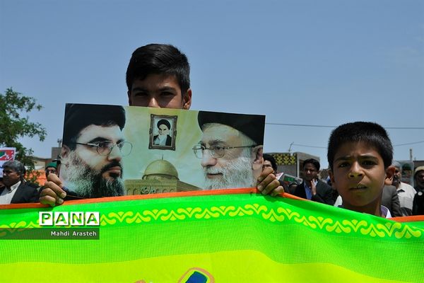 راهپیمایی روزجهانی قدس درشهرستان خوسف خراسان جنوبی