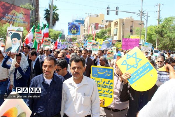 راهپیمایی روز جهانی قدس در بوشهر-1