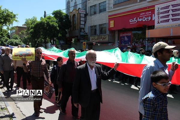 حضور پر شور مردم  استان همدان در راهپیمایی روز قدس