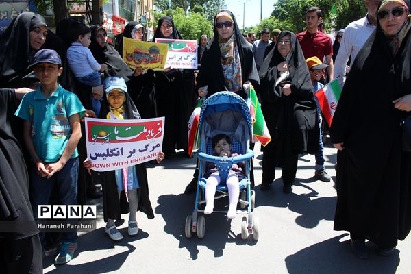 حضور پر شور مردم  استان همدان در راهپیمایی روز قدس