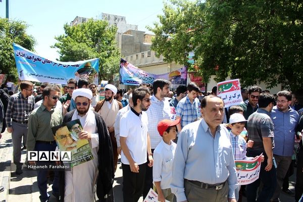 حضور پر شور مردم  استان همدان در راهپیمایی روز قدس