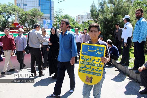 حضور پر شور مردم  استان همدان در راهپیمایی روز قدس