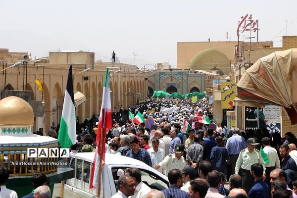 برگزاری راهپیمایی عظیم روز قدس در یزد